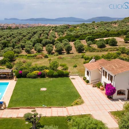 Clicksardegna Villa Emanuel Ad Alghero Con Vista Mare Spettacolare, Piscina Indipendente Per 8 Persone エクステリア 写真