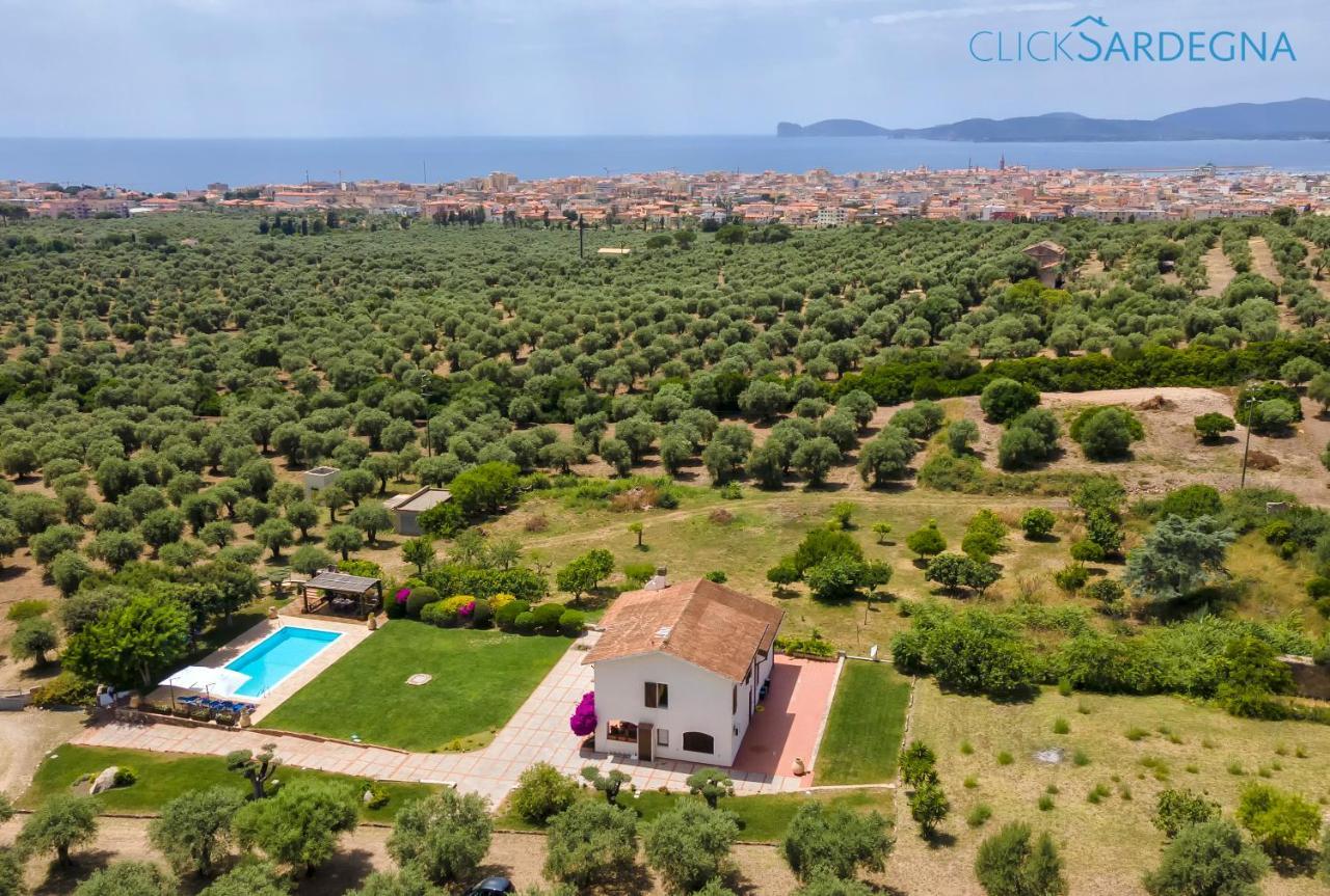 Clicksardegna Villa Emanuel Ad Alghero Con Vista Mare Spettacolare, Piscina Indipendente Per 8 Persone エクステリア 写真